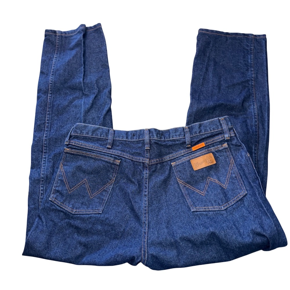 Wrangler FR Flame Resistant Jeans 38x32 Blue 13MWZ HRC2 Workwear Denim
